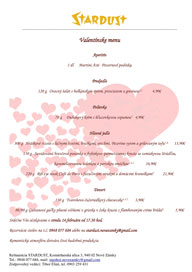 valentinske menu